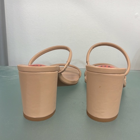Sincerely Jules Nude Strappy Open Toe Block Heel sandals 10 - Picture 6 of 6